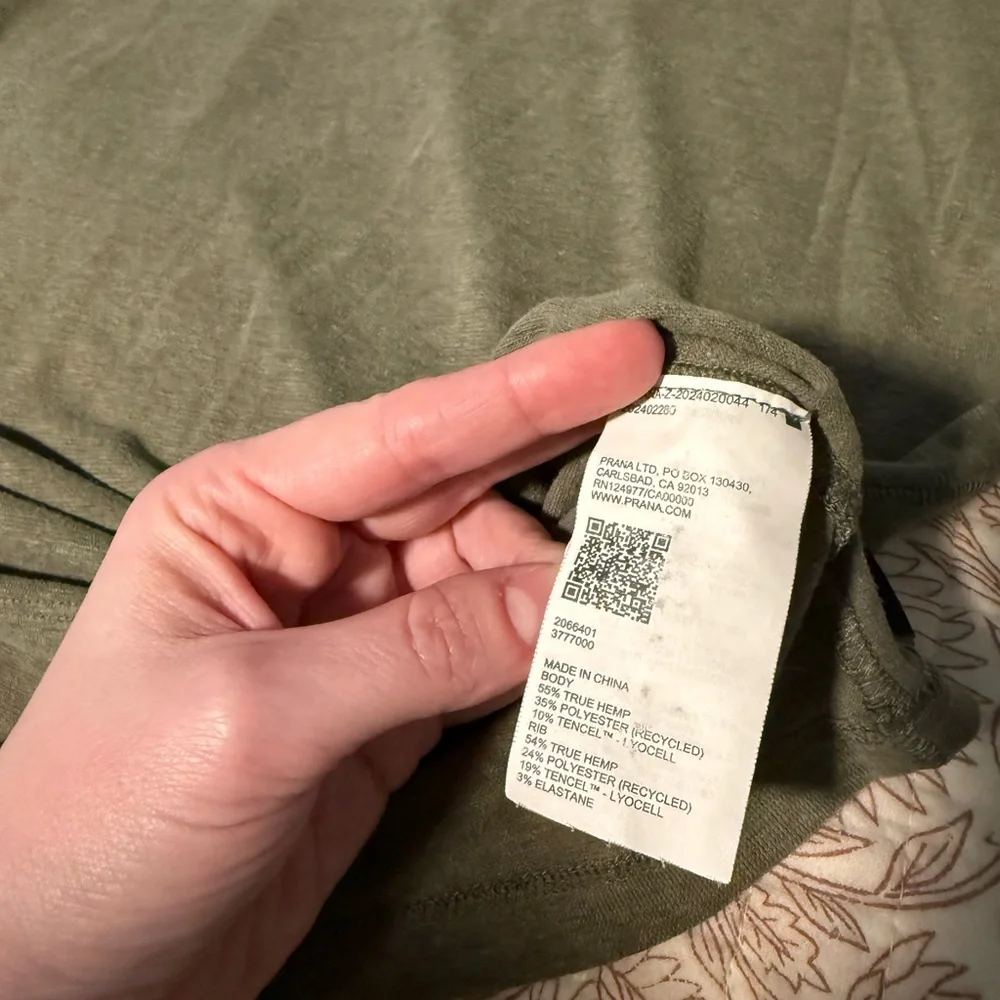 Prana Women's Sage Long Sleeve Hemp Top - Picture 4 of 4